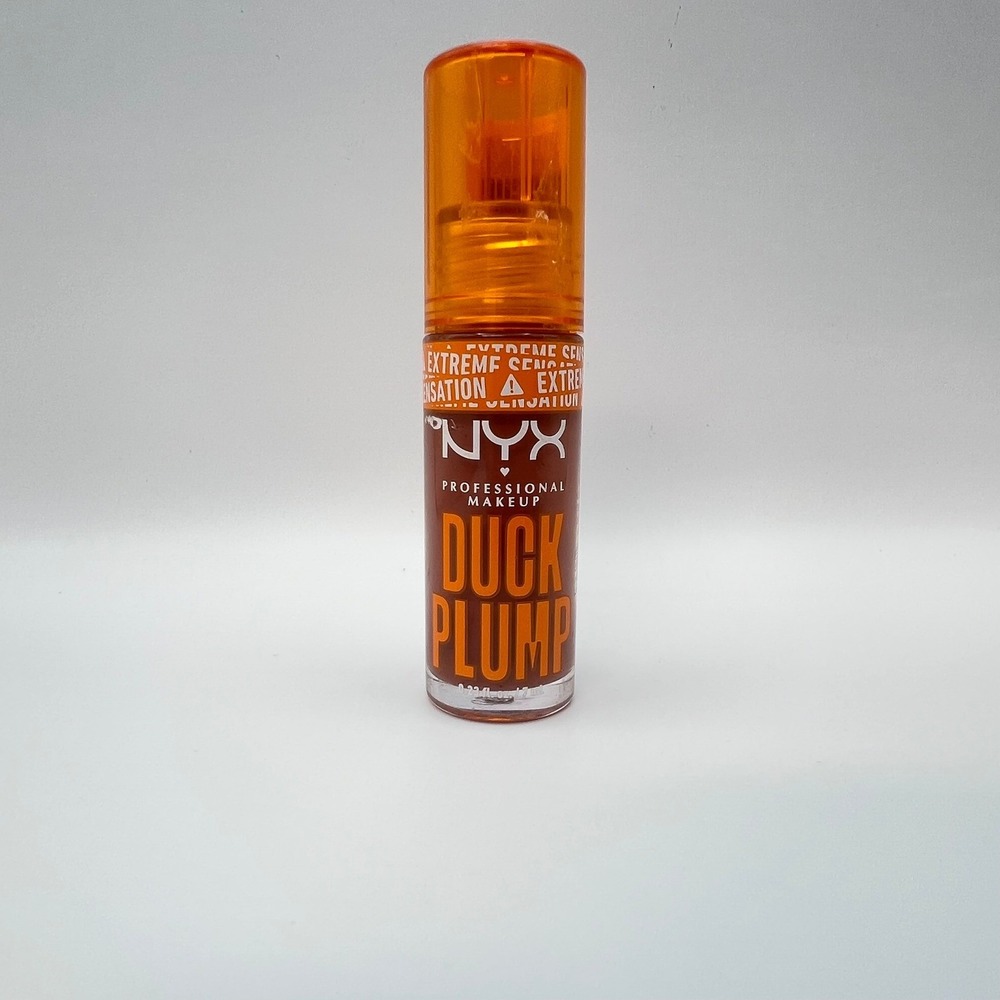 NYX Duck Plump Extreme Sensation Plumping Lip Gloss 05 Brown Of Applause New